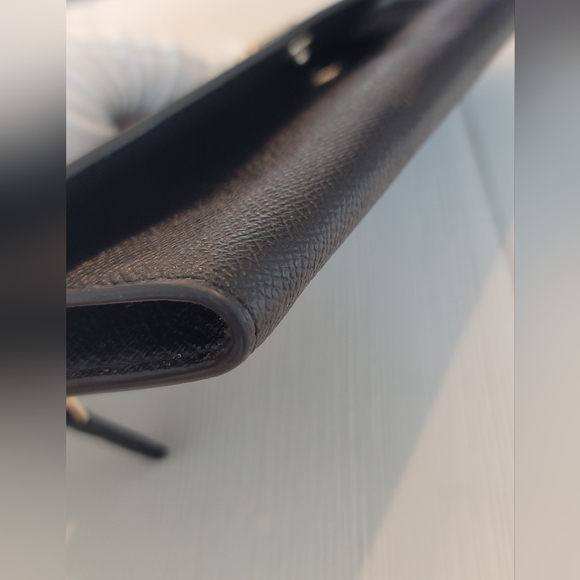 Coach Crossgrain Leather Envelope Wallet Black - Picture 9 of 13